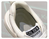 Leather Women Shoes Platform Sneakers Ladies Lace-up Casual Shoes Breathable Walking Shoes White Flat Girl