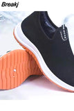 Breathable Shoes for Men Non-slip Wear-resistant Slip on Flat Casual Shoes Fashion Light Sport Walking
