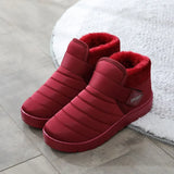 Keep Warm Winter Boots Fashion Snow Boots For Couple Winter Flats Cotton Shoes Women Lightweight Ankle Boots Botas