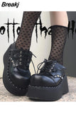 High Heels Y2k Shoes 2023 Summer Hot Star Graffiti Women Shoes On Platform Punk Gothic Lolita Mary Jean Platform