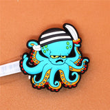 Imitation 1pc Shoe Accessories Pirate Parrot Octopus Shoe Charms Garden Shoe Buckle Decorations Fit Croc JIBZ Kids Gift