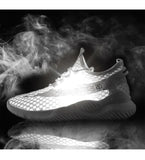 Breathable Women's Sneakers Hollow Mesh White Black Running Shoes Small Size 33 34 Casual Women's Shoes Tenis