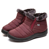BEYARNEWomen's ankle boots fur boots warm snow boots winter shoes for women waterproof padded boots winter boots women