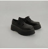 Shoes Ladies Oxfords Women's Clogs Platform Modis British Style Female Footwear Soft 2024 Leather Creepers Cute Cross