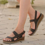 Women Sandals Classic Summer Soft Bottom Wedges Shoes For Woman Heels Sandals Beach Chaussures Femme Women Casual