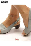 Women's Shoes on Sale 2023 Basic Women's Sandals Summer Retro Open Toe Sandals New Concise Shallow Women Shoes Zapatos