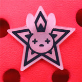 Bad Bunny Style Shoe Charms Accessories Planet Dice Eye Rabbit Man Shoe Buckle Decorations fit Kids X-mas Party