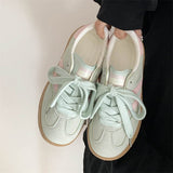 Breakj Flat-Bottomed Women's 2025 Autumn New Thick-Soled Small White Shoes Port Air Breathable Leisure Sports Board