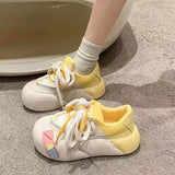 Breakj Casual Shoes Children Spring Autumn New Bread Shoes Super Fire Versatile Small Thick Western Style High Appearance Level