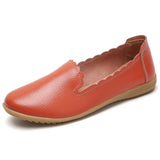 Genuine Leather Women's Casual Shoes Breathable Loafers Slip-on Ultrasoft Moccasins Nursing Shoes For Women Zapatos