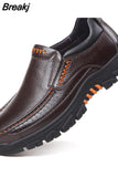Leather Shoes Men Loafers Soft Cow Leather Men Casual Shoes 2023 New Male Footwear Black Brown