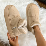 Bread Shoes Winter Soft Soles Warm On The Slings Feel Slippers Thick-Soled Plush Couple Wearing All-Inclusive Cotton Shoes