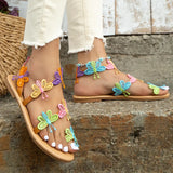 for Women 2023 Hot Sale Bow Decoration Women's Sandals Summer Beach Holiday Women Sandals Casual Light Flat Sandals