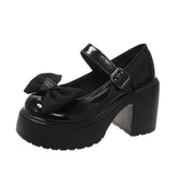 Quality Rubber Sole Japanese Style Platform Lolita Shoes Women Vintage Soft Sister Girls Shoes School mary jane shoes