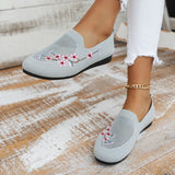 Mesh Flat Shoes Ladies Lightweight Sneakers Autumn Chinese Style Embroidered Flat Shoes Breathable Outdoor Walking
