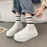 Breakj And Autumn Shoes Female Small Leather Shoes Height Platform Nurse Shoes Professional Commuting Small Height Treasure Mother