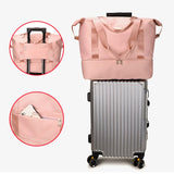 Travel Dufflel Bag Solid Color Dry Wet Separated Portable Waterproof Outdoor Gym Fitness Tote Bag for