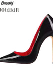 classic high heels Patent Leather Women Sexy Stiletto heels 12cm/10cm/8cm Ladies Fashion Pointed Toe Pumps Party