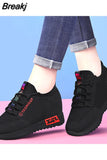 Women's Shoes 2023 Internal Increase Casual Shoes Women Fly Weave Breathable Shoes Ladies Platform Comfort Shoes Zapatos