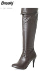 Classic dropship large sizes 47 thin high heels Women's Shoes Woman 2023 sexy party women knee-high boots