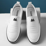 Men's Loafers Casual Leather Shoes Genuine Leather Breathable Solid Color Brand Flats Moccasins Driving Shoes Zapatos Hombre