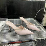 Breakj Bag Head Cool Drag 2025 Spring New Fairy Style High Value Fine Heel Single Shoe Tip With High-Heeled High-Heeled