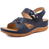 2021 Beach Sandals Women Summer Shoes Thick Sole Women Wedges Sandals Ladies Summer Holiday Shoes Big Size