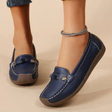 Breakj Size Women's Shoes New Soft-Soled Bean Shoes Women's Leisure Flat Shoes Light Feet Mother Shoes