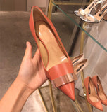 Women Party Bridal Wedding Shoes Luxury Pumps Metal Plate Glitter High Heels Ladies Stiletto Dress Pointed Toe Bombas
