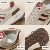 Breakj Korean Version Of The New Dad Shoes Female 2025 Spring Student Running Sports Thick Platform Increased Leisure Street Shot