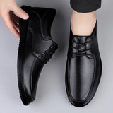 Men Shoes lace up Genuine Leather Luxury White Sneakers Trend Comfortable Casual oxfords Men Shoes Design Moccasins Man