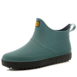Rubber Rain Shoes Slip On Waterproof Low-Heel Tube PVC Rain Boots Work 2020 Hot Sale Men's Boots