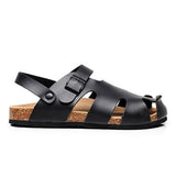 2023 New Unisex Buckle Cork Sandals Men Summer Beach Women Cut-outs Casual Sandalias