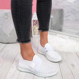 Sneakers Spring 2021 Ladies Flat Shoes Slip On Vulcanized Shoes Casual Outdoor Breathable Female Walking Running Shoes