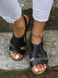 Breakj Roman Spring And Summer Fashion Retro Women's Sandals Line Light Soft Bottom Slope And Comfortable