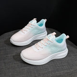 Breakj 2025 New Korean Version Breathable Flying Weaver Female Shoes Ins Tide Students Running Sports Shoes Casual Shoes