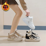 Breakj Winter Small White Shoes New Korean Version Ins Schoolgirls Heighten Board Shoes Casual Cotton Shoes