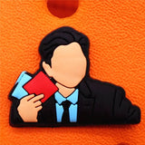 Sale 1pcs Squid Game Croc Charms Buckle 33 Popular Korean Dramas PVC Shoe Decorations Accessories fit jibz Xmas Gifts