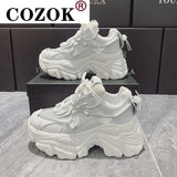 Chunky Sneakers Women Platform Shoes Fashion Breathable Height Increased Thick Bottom Ladies Trainers Basket