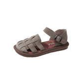 Breakj British Wind Thick Bottom Weaving Hollowed Out Beach Roman Sandals Tide Summer Baotou Women Hot
