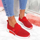 Women Casual Shoes Spring Crystal Solid Female Mesh Sneakers Casual Flat Shoes Women Flats Ladies Sport Shoes