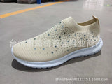 Large-Size Water Drill Elastic Socks Shoes Casual Men's And Women's Sneakers Flying Woven Lightweight