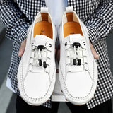 Men Sneakers Handmade Casual Shoes Mens Loafers Octopus Hollow Out Moccasins Breathable Male Driving Shoes Plus Size