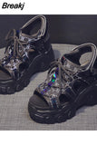 Sandals Comfort Shoes for Women Muffins shoe Clogs With Heel Suit Female Beige New Sports Flat Thick Girls Black Fashion
