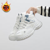 Breakj Boots Women 2024 New Winter Versatile Add Velvet Thick Warm Martin Boots Short Tube Cotton Shoes Leisure