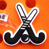 1pcs Nice Gymnastics PVC Shoe Charms Hockey Shoe Accessories Skates Decorations fit Croc Bracelet Kids Gifts
