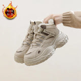 Breakj Boots Women 2024 New Winter Versatile Add Velvet Thick Warm Martin Boots Short Tube Cotton Shoes Leisure
