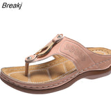 Women's Sandals Ladies Clip Toe Wedges Thong Shoes Fashion Embroidery Platform Buckle Casual Female Beach Shoes zapatillas
