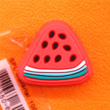 1pcs Chrysanthemum PVC Shoe Buckle Decorations Cute Watermelon Drink Sandal Accessories for Croc Jibz Kids Party