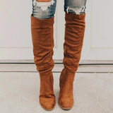 Knee-High Boots Lace Up Sexy High Heels Women Shoes Lace Up Winter Boots Warm Size New Fashion